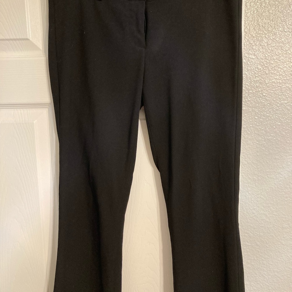 Black low rise slacks size 8